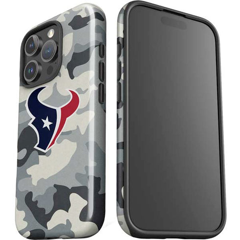 NFL Houston Texans Camo iPhone 16 Pro Impact Case